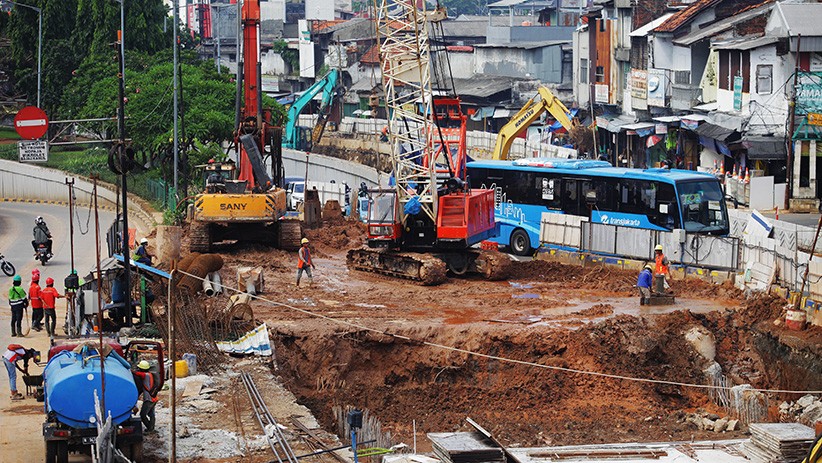 Penampakan Proyek Underpass Senen Extension, Tetap Dilanjutkan Selama PSBB - Bagian 1