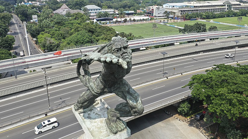 Pantauan Udara Lalu Lintas Jakarta pada Hari Ketiga PSBB - Bagian 2