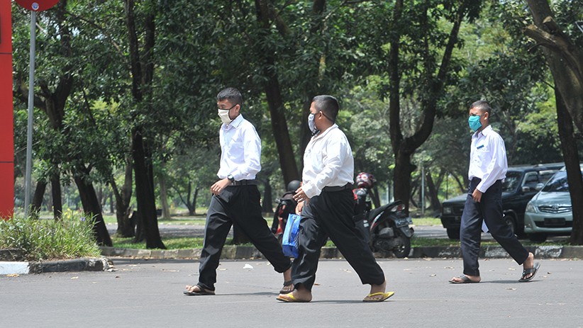 438 Santri Pondok Pesantren Gontor Jalani Rapid Test Covid-19 - Bagian 1