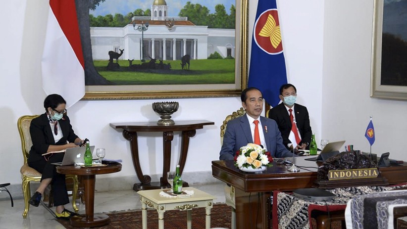 Presiden Jokowi Ikuti KTT ASEAN secara Virtual di Istana Bogor - Bagian 2