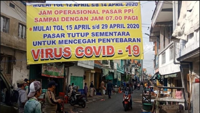 26 Orang Positif Corona, Pasar Gresik PPI Kota Surabaya Ditutup