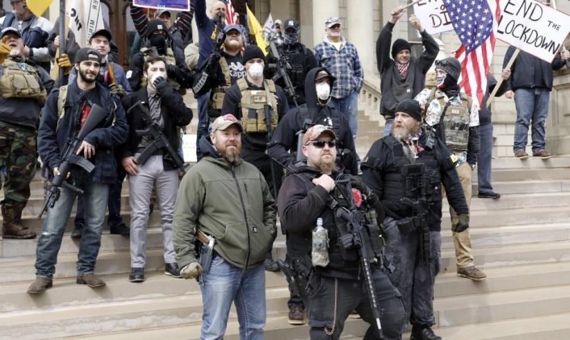 Ingin Kerja, Ribuan Warga Amerika Serikat Tolak Aturan Tetap Rumah