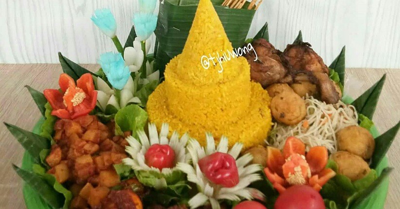 5 Cara Membuat Nasi Tumpeng Terlezat Unik Bentuknya Ada Love Dan Pelangi