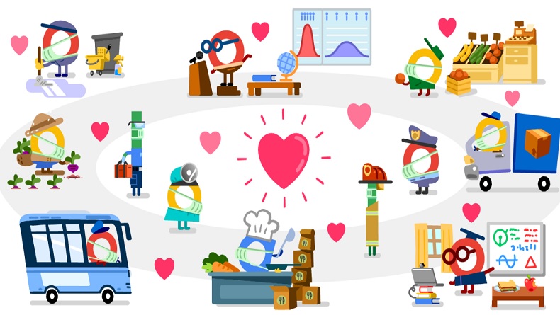 Thank You Coronavirus Helpers Jadi Google Doodle, Ini Kisahnya