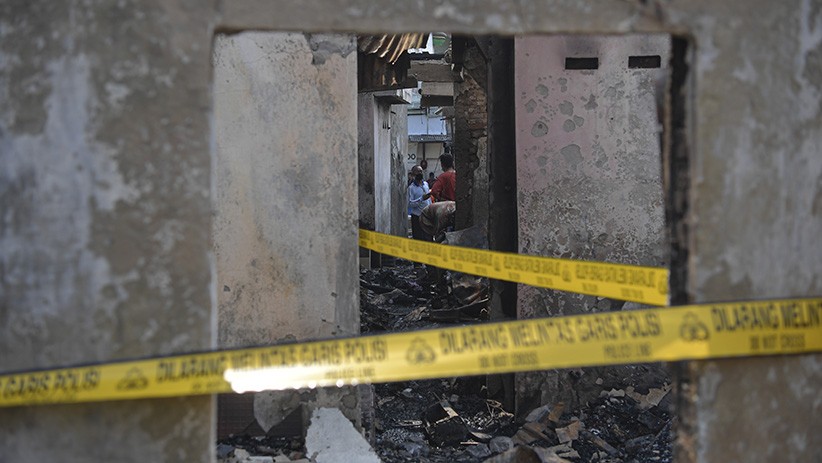 Penampakan dari Udara Sisa-Sisa Kebakaran Puluhan Rumah di Jakarta Barat - Bagian 4