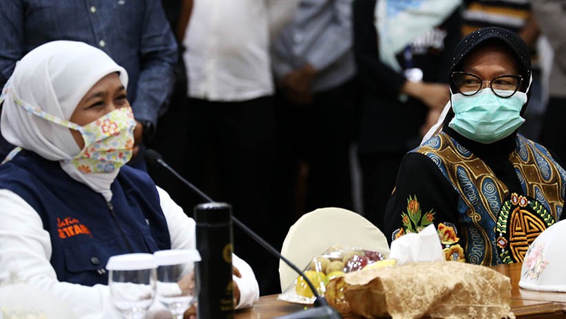 Gubernur Khofifah dan Wali Kota Tri Rismaharini Rapat Bahas Covid-19 - Bagian 2