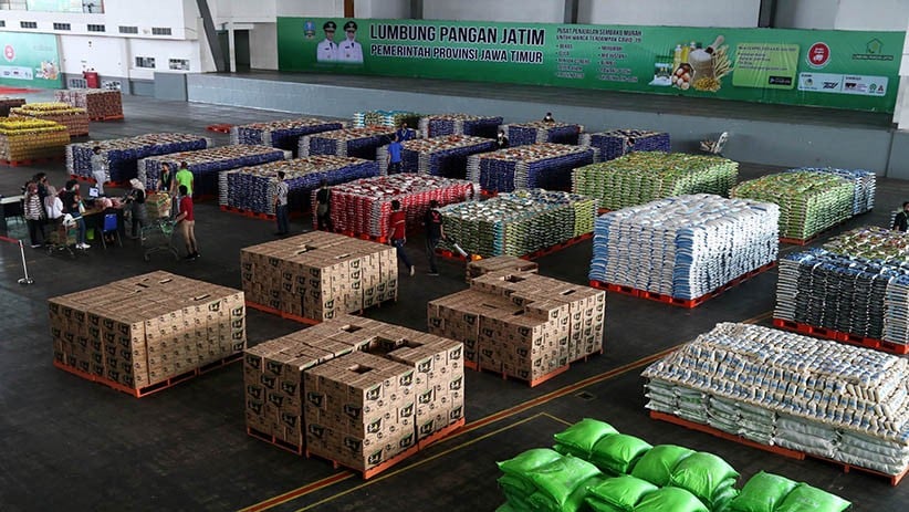 Penampakan Lumbung Pangan Pemprov Jatim, Dibuka untuk Antisipasi Dampak Corona - Bagian 1