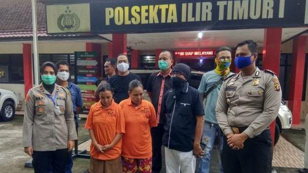 Kompak Jadi Copet Pasar, Bibi dan Keponakan Asal Palembang Ditangkap Polisi