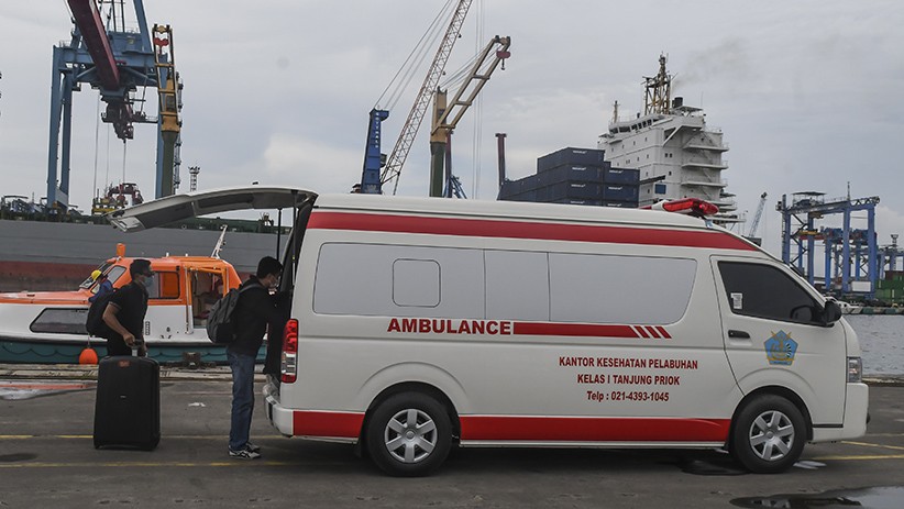 Tiba di Tanjung Priok, 56 WNI ABK MV Arthania Dibawa ke Wisma Atlet Kemayoran - Bagian 4