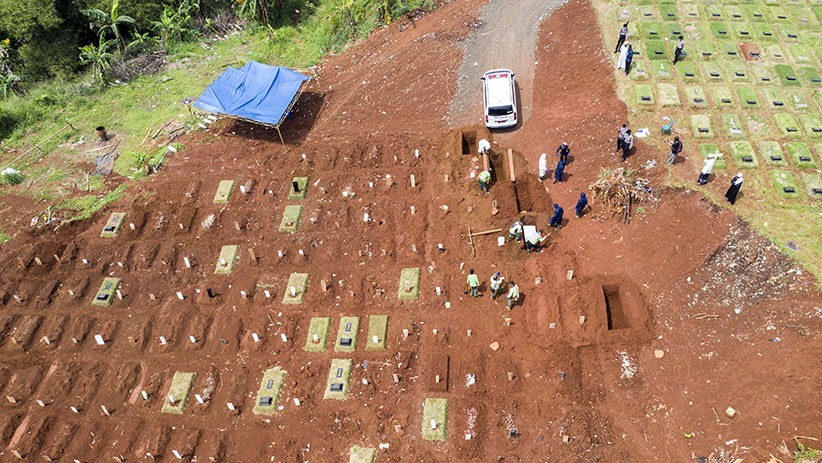 Jumlah Pemakaman dengan Protap Covid-19 Menurun - Bagian 3