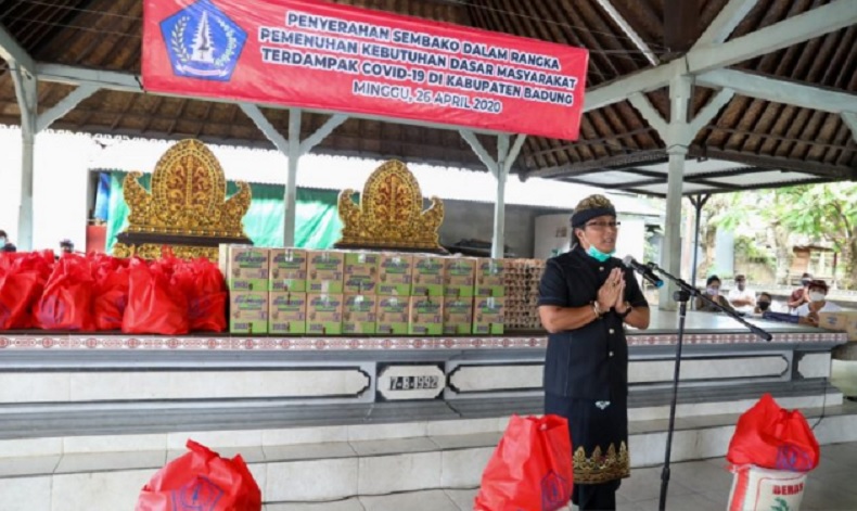 Terdampak Corona, 3.819 Keluarga di Badung Terima Bantuan Sembako