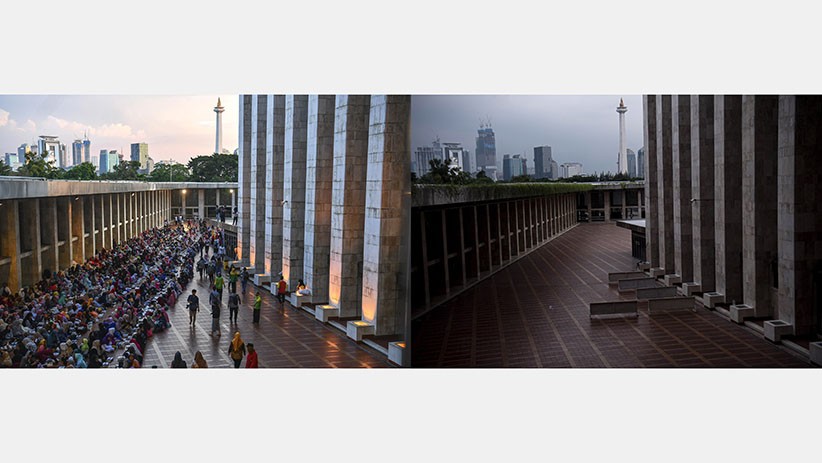 Potret Perbedaan Suasana Ramadan Tahun Lalu dan Kini di Masjid Istiqlal - Bagian 2