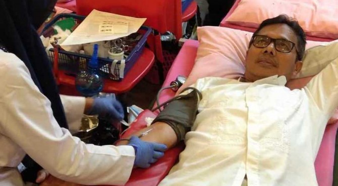 PMI Kota Padang Mengadakan Donor Darah Pada Malam Hari Selama Bulan Ramadan