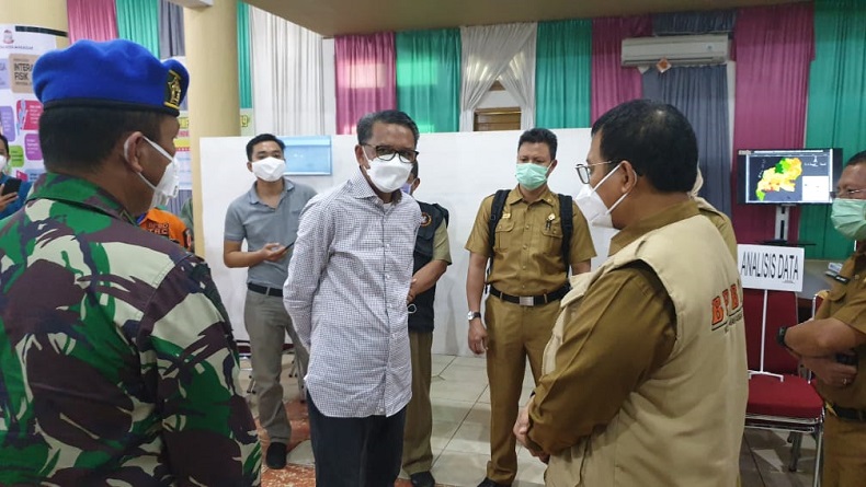 Temui Wali Kota Makassar, Gubernur Nurdin Abdullah Minta ODP Masuk Karantina Hotel