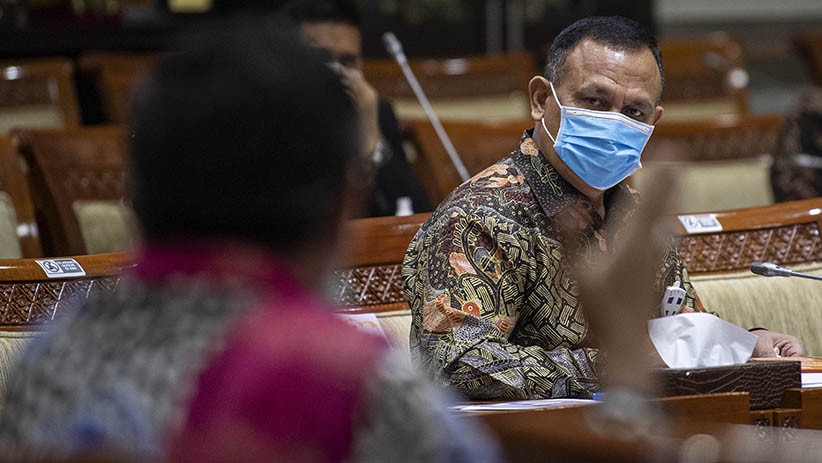 Ketua KPK Firli Bahuri Ikuti Rapat Pengawasan Anggaran Penanganan Covid-19 - Bagian 3