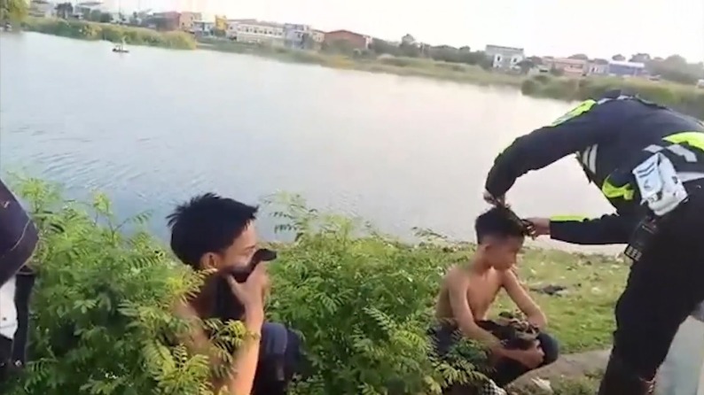 Beri Efek Jera, Pelaku Balap Liar di Makassar Dicukur Gundul