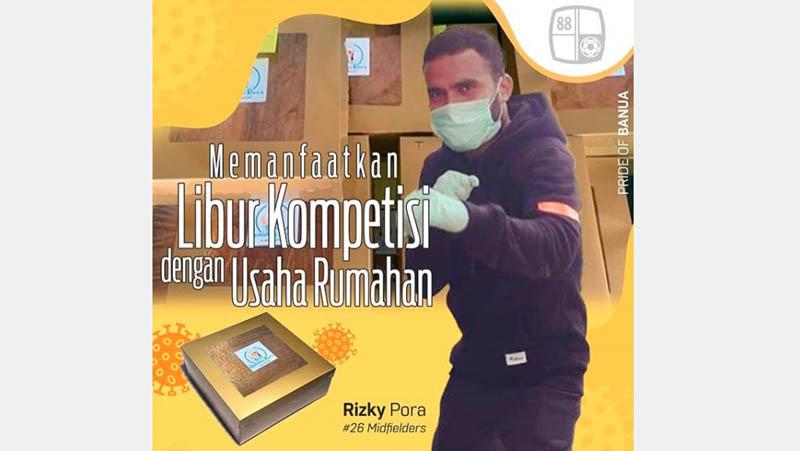 Liga 1 Terhenti, Kapten Barito Putera Rizky Pora Jualan Kue Bolu