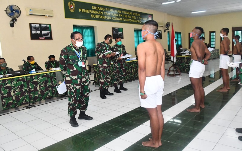 Seleksi Calon Tamtama TNI AD Sempat Ditunda karena Pandemi Covid-19