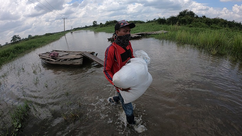Banjir,  AksesJalan Penghubung 2 Desa di Muarojambi Putus - Bagian 2