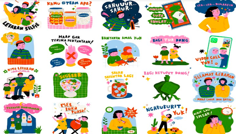 WhatsApp Sediakan Stiker Spesial, Tampilkan Tradisi Khas ...