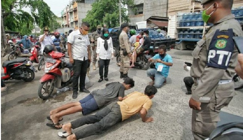 Langgar Aturan Penggunaan Masker, 186 Warga Medan Disanksi Penahanan E-KTP