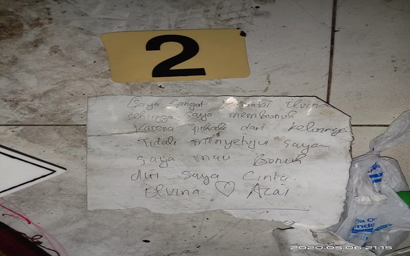 Motif Pembunuhan Perempuan di Cemara Asri Deliserdang Terungkap dalam Surat Cinta