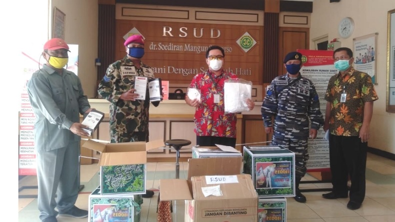 Bolo Segoro Prajurit TNI AL Asal Wonogiri Donasikan APD ke RS di Kampung Halaman