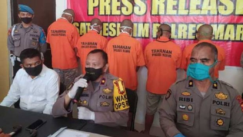 Niat Keroyok Maling di Rutan, 5 Warga Maros Terobos Kantor Polisi Sambil Bawa Parang