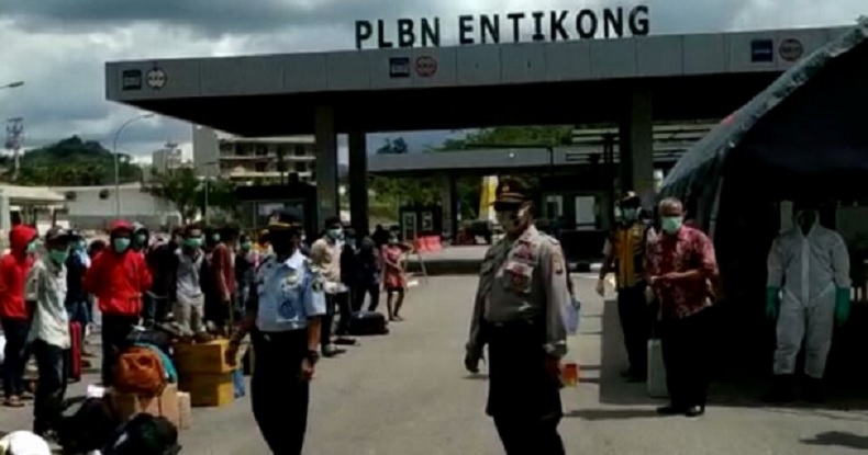 Gegara Malaysia Lockdown, 876 TKI Ilegal Pulang ke Indonesia lewat Jalur  Tikus Entikong - Bagian 1