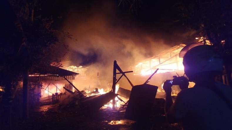 Ditinggal Pulang Kampung, 4 Rumah di Padang Habis Terbakar