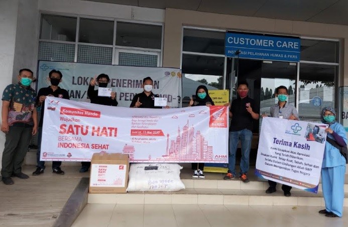 Bantu Perangi Covid-19, AHJ Donasikan Ribuan Alat Pelindung Kesehatan