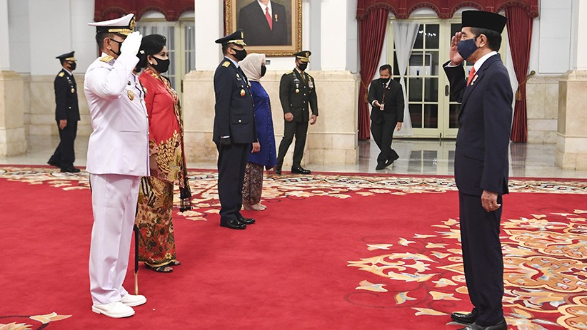 Momen Presiden Jokowi Lantik KSAL dan KSAU - Bagian 1