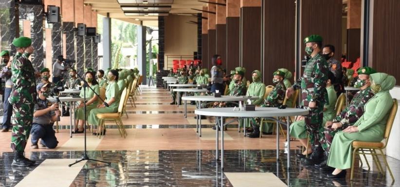 Ksad Jenderal Andika Perkasa Terima Laporan Kenaikan Pangkat 70 Pati Tni Ad