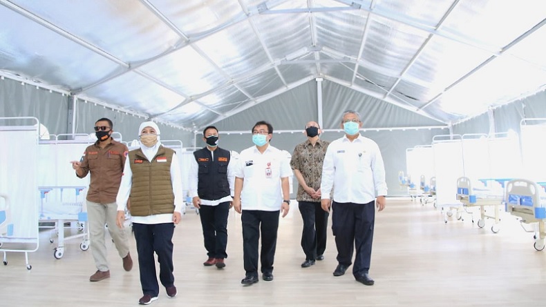 title Positif Covid-19 di Jatim Melonjak, Gubernur Khofifah Minta RS Lapangan segera Dibuka Positif Covid-19 di Jatim Melonjak, Gubernur Khofifah Minta RS Lapangan segera Dibuka