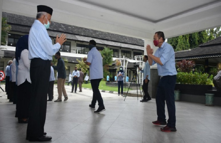 Hari Pertama Kerja, Begini Suasana Syawalan di Pemkab Sleman
