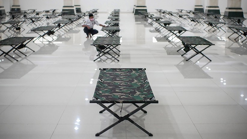 Suasana Masjid Raya Jakarta Dijadikan Tempat Isolasi Pemudik - Bagian 2