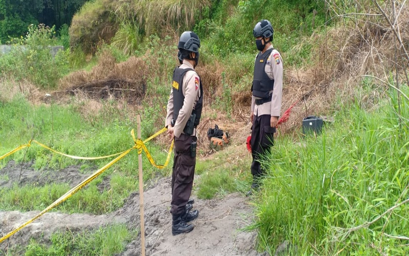 Mortir Sisa Perang Dunia II Ditemukan Warga di Perladangan Aek Huta Simalungun