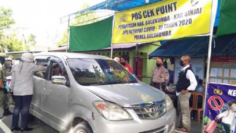 Kasus Covid-19 di Bulukumba Mereda, Posko Perbatasan Dinonaktifkan