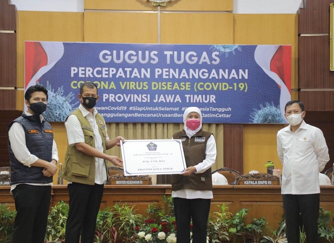 Perintah Jokowi, Menkes dan Kepala BNPB Datang ke Jatim Bahas Covid-19