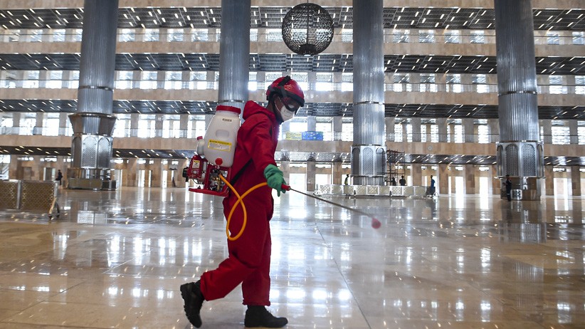Begini Persiapan Masjid Istiqlal Kembali Dibuka saat New Normal - Bagian 1