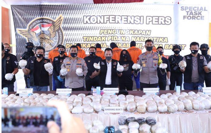 Bareskrim Ungkap Sindikat Narkoba Internasional di Sukabumi, Ini Modus Pelaku