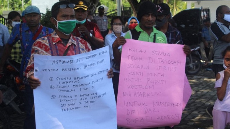 Insentif Belum Dibayar Selama 6 Bulan, ASN di Keerom Ancam Palang Kantor Bupati