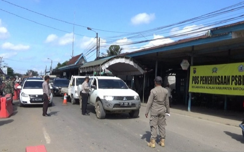Penjagaan di Batola Diperketat, Warga Luar Daerah Dilarang Masuk