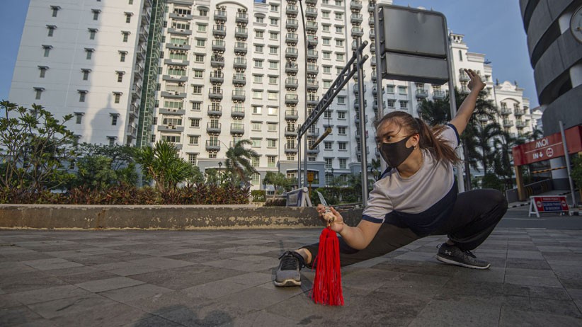 Melihat Atlet Wushu Nadya Permata Berlatih di Tengah Pandemi Covid-19 - Bagian 2