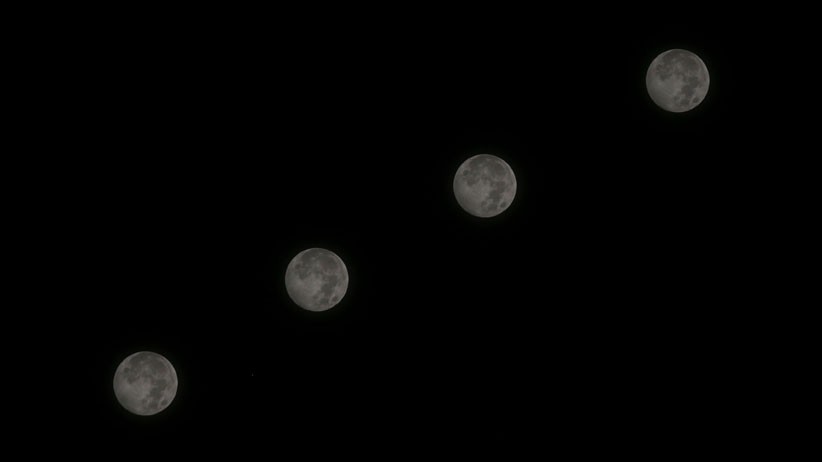 Penampakan Strawberry Full Moon dan Puncak Gerhana Bulan Penumbra - Bagian 4