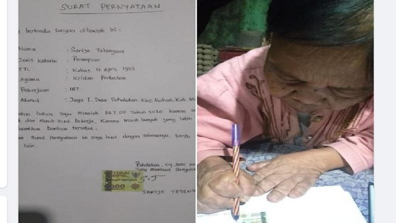 Kisah Oma Sartje, Lansia di Minahasa Tolak Bantuan Demi Prioritaskan Orang Lain