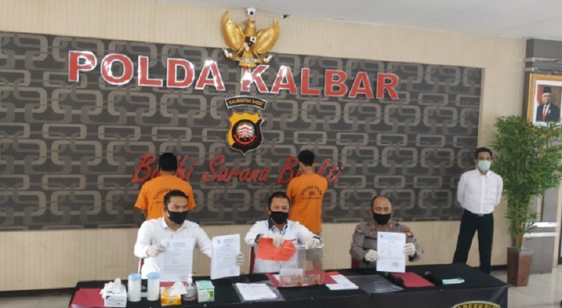 Polda Kalbar Tangkap 2 Pemalsu Surat Sehat Bebas Covid-19