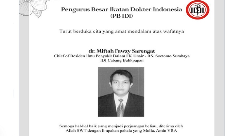 Kabar Duka, Dokter RSUD Dr Soetomo Surabaya Wafat Positif Covid-19