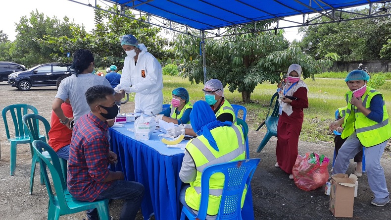 158 Orang Terjaring Razia Masker di Timika, 6 Dinyatakan Reaktif Rapid Test