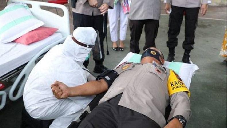 Sambut HUT ke-74 Bhayangkara, Polda Sumut dan Jajaran Gelar Donor Darah
